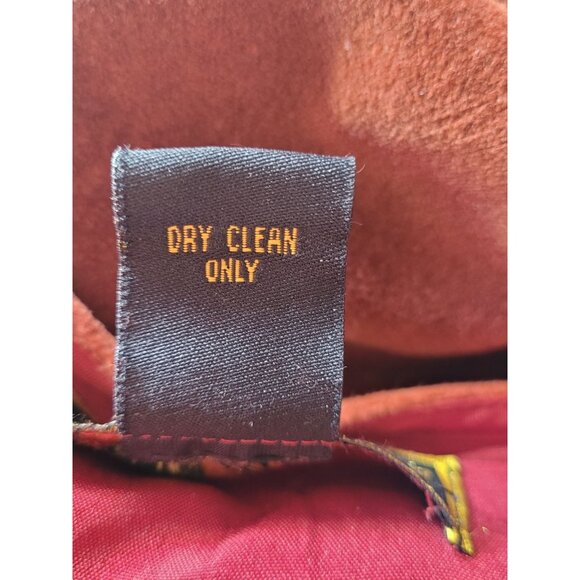 Mirasol Vintage Blazer Jacket M Velvet Ribbon Fringe Beads Sequins Art to Wear O - Picture 4 of 11